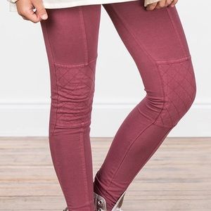 Matilda Jane Fall Burgundy Moto Jeggings Girls 14